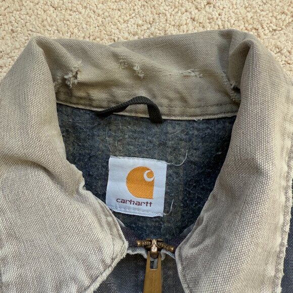 Vintage well worn Carhartt jacket esti size l-xl - Picture 6 of 15